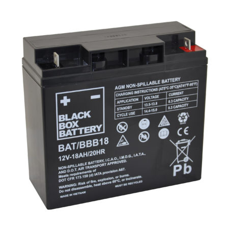 18ah Black Box AGM Battery